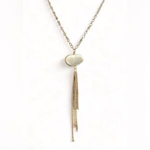 J004. Matte Golden 16” to 18” adjustable Necklace